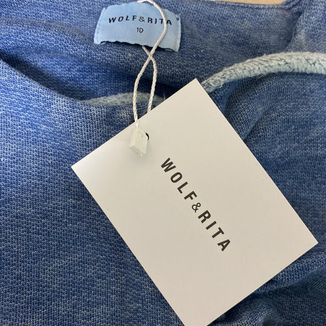 wolf&rita ウルフアンドリタ10y♡デニム風フリルサロペット