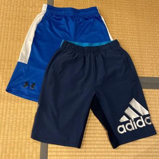 アディダス(adidas)の短パン140cm   2枚　アディダス&アンダーアーマー(パンツ/スパッツ)