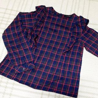 ダブルクローゼット(w closet)の【w closet】チェックトップス(カットソー(長袖/七分))