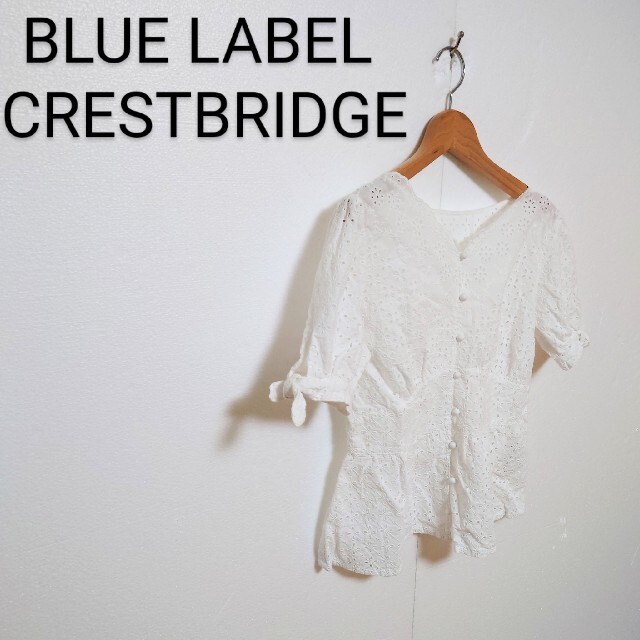 BLACK LABEL CRESTBRIDGE(ブラックレーベルクレストブリッジ)の◇BLUE LABEL CRESTBRIDGE フローラルレースブラウス レディースのトップス(シャツ/ブラウス(半袖/袖なし))の商品写真