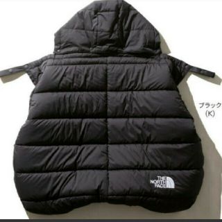 ザノースフェイス(THE NORTH FACE)の新品　ノースフェイス ベビーシェルブランケット ブラック 抱っこ紐カバー(おくるみ/ブランケット)