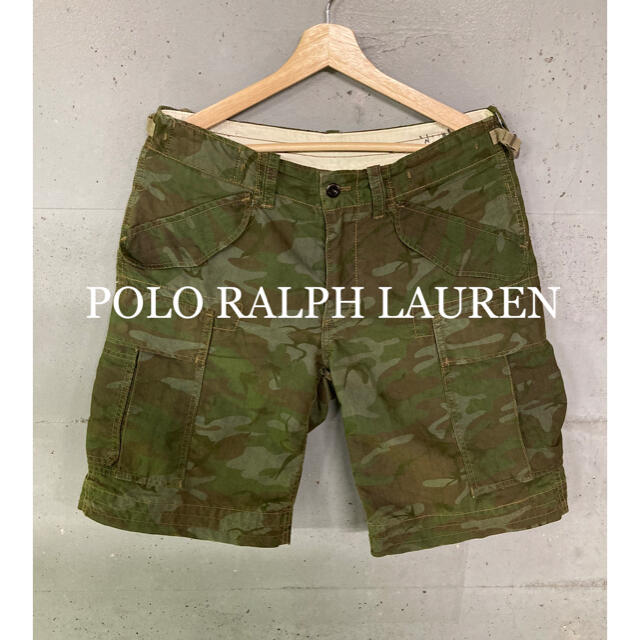POLO RALPH LAUREN(ポロラルフローレン)の美品！POLO RALPH LAUREN迷彩ショートパンツ！ メンズのパンツ(ショートパンツ)の商品写真