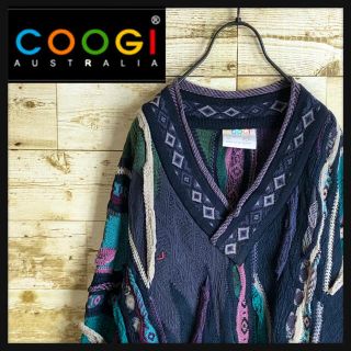 即完売モデル  coogi クージー 立体 編込み 3DニットXL 美品