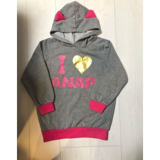 アナップキッズ(ANAP Kids)のアナップキッズ　ネコミミパーカー(Tシャツ/カットソー)