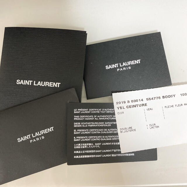 Saint Laurent(サンローラン)のサンローラン ベルト メンズ 80 メンズのファッション小物(ベルト)の商品写真