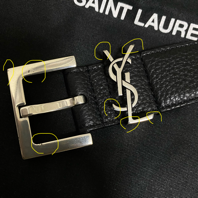 Saint Laurent(サンローラン)のサンローラン ベルト メンズ 80 メンズのファッション小物(ベルト)の商品写真