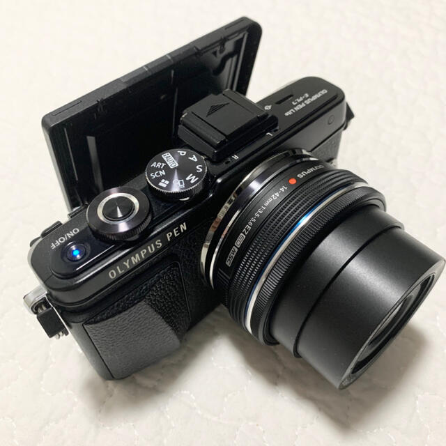 OLYMPUS PEN E-PL7 ブラック 単焦点レンズ-