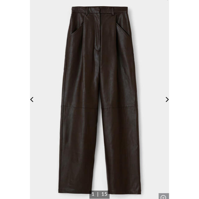 moussy(マウジー)の【Ne2様専用】FAUX LEATHER STRAIGHT PANTS レディースのパンツ(カジュアルパンツ)の商品写真