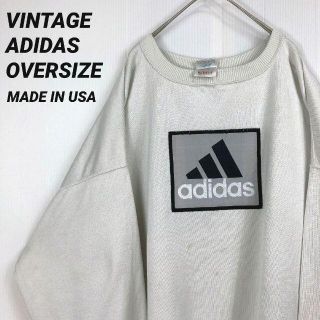 アディダス(adidas)の【超デカイXXXL】ゆるダボオーバーサイズADIDAS刺繍ロゴスエットスウェット(スウェット)