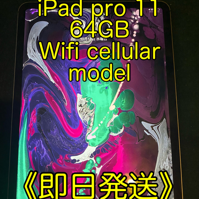 iPad Pro 11インチ　64GB  wifi セルラーモデル