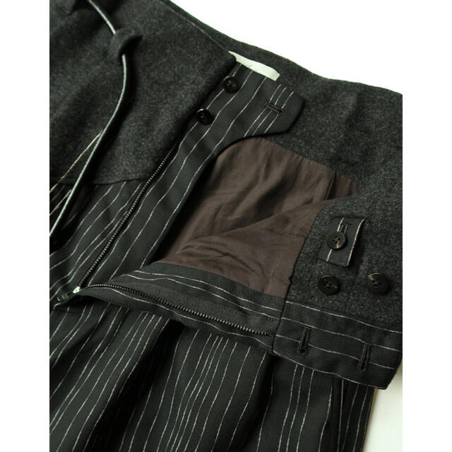 amachi. Wood Stripe Baggy 20aw | www.shootfirefly.ca
