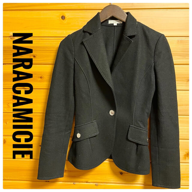 NARACAMICIE(ナラカミーチェ)のNARACAMICIE(ナラカミーチェ)テーラードジャケット　ウール100% レディースのジャケット/アウター(テーラードジャケット)の商品写真