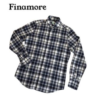 フィナモレ(FINAMORE)のFinamore フィナモレ チェックシャツ ネルシャツ  イタリア製 39(シャツ)