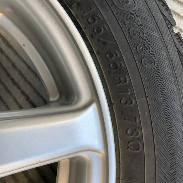 最終価格！アルミホイール155/65R13 スタッドレスタイヤ付き