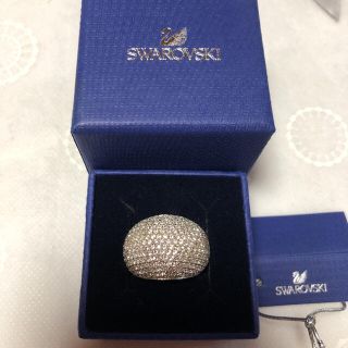 スワロフスキー(SWAROVSKI)の⭐︎最終お値下げ　スワロフスキー ストーンリング サイズ55 クリスタル　美品(リング(指輪))