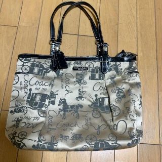 COACH - COACH コーチ トートバッグ 馬車柄 お値下げの通販 by 即