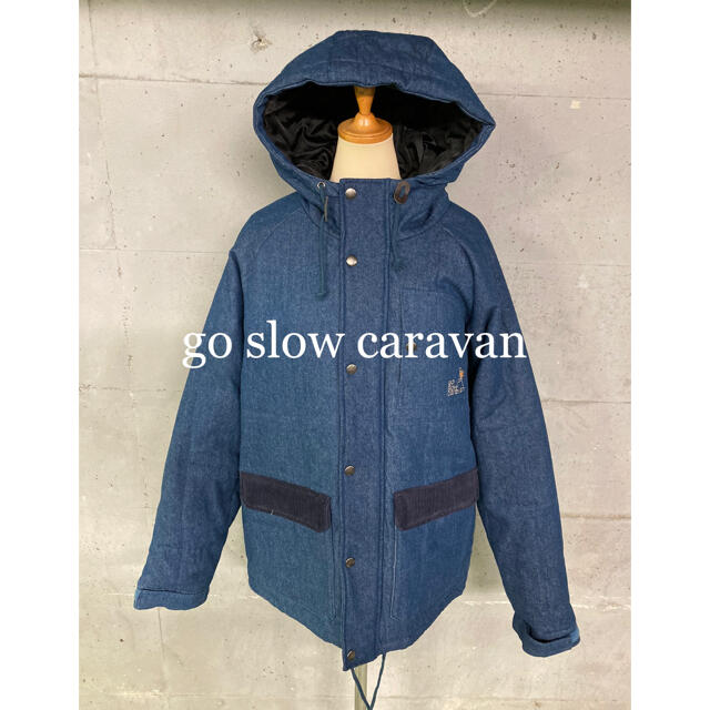 美品！go slow caravan デニムフーディ！中綿ジャケット！