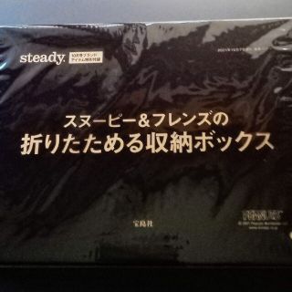 スヌーピー(SNOOPY)のsteady. 10月号 スヌーピー＆フレンズ 折りたためる収納ボックス(ケース/ボックス)