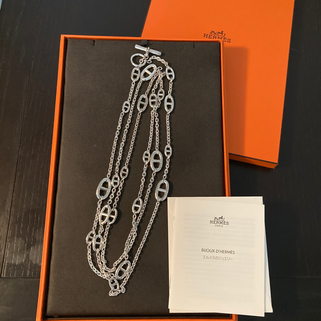 Hermes(エルメス)のエルメス　ファランドール　シェーヌダンクル　ネックレス　160 レディースのアクセサリー(ネックレス)の商品写真