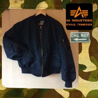 アルファインダストリーズ(ALPHA INDUSTRIES)のアルファ 80s type ブラックMA-1(フライトジャケット)