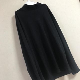 ユニクロ(UNIQLO)のユニクロ　タートルネック　黒　M(Tシャツ/カットソー(七分/長袖))