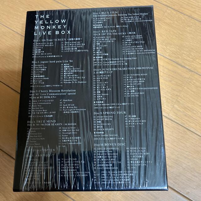 THE　YELLOW　MONKEY　LIVE　BOX DVD エンタメ/ホビーのDVD/ブルーレイ(ミュージック)の商品写真