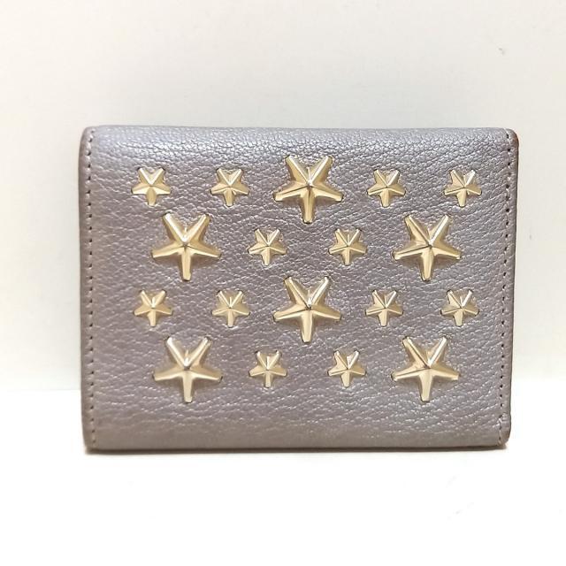 JIMMY CHOO(ジミーチュウ)のジミーチュウ 3つ折り財布 - グレー レディースのファッション小物(財布)の商品写真