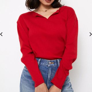 スライ(SLY)のLAGUA GEM  SLIT NECK TOPS(カットソー(長袖/七分))