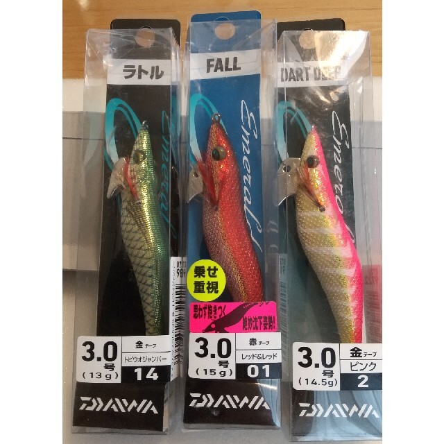 DAIWA(ダイワ)のダイワ エギ３本セットB スポーツ/アウトドアのフィッシング(ルアー用品)の商品写真