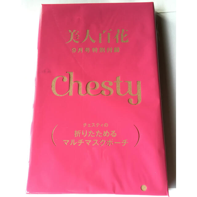 Chesty(チェスティ)の【美人百花 2021年9月号付録】Chesty 折りたためるマルチマスクポーチ レディースのファッション小物(ポーチ)の商品写真