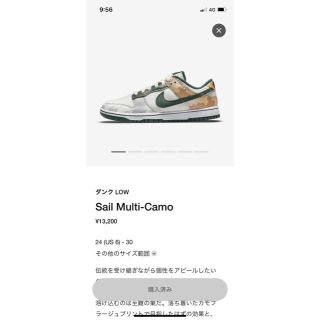 ナイキ(NIKE)のNIKE ダンク　LAW Sail Multi-Camo 26cm(スニーカー)