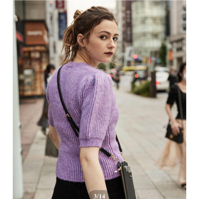 rienda(リエンダ)の❤️【送料込】ELENORE Puff Shoulder Knit Top レディースのトップス(ニット/セーター)の商品写真