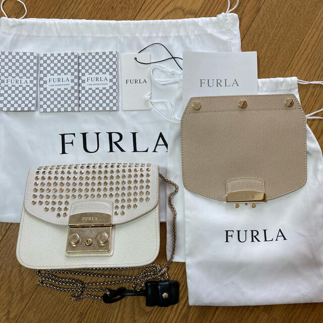 FURLA フルラ メトロポリス フラミンゴ バッグ ショルダー付き