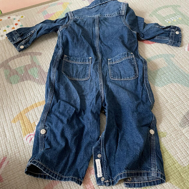 babyGAP(ベビーギャップ)の値下げ！！　デニムロンパース キッズ/ベビー/マタニティのベビー服(~85cm)(ロンパース)の商品写真