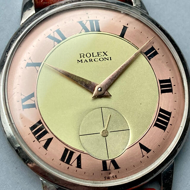 ロレックス マルコーニ ROLEX 1920 ピンク デイト 手巻き 動作良好