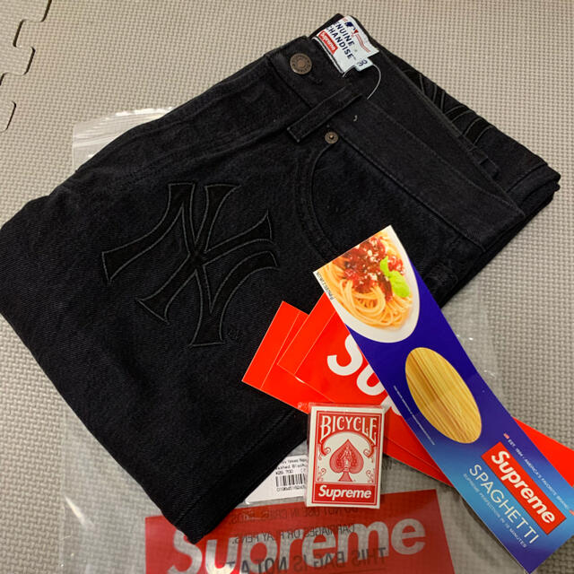 Supreme New York Yankees Regular Jean 黒