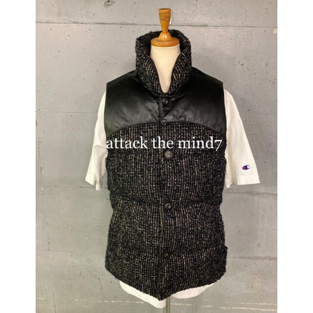 美品！attack the mind 7 mountain down vest！ロッキーマウンテン