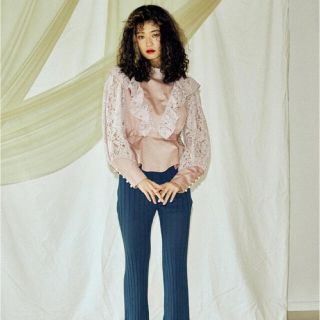 パメオポーズ(PAMEO POSE)のPAMEO POSE Belted Peplum Blouse ピンク(シャツ/ブラウス(長袖/七分))