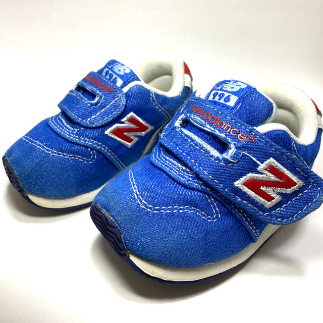 New Balance(ニューバランス)のニューバランス996 12cm 青/赤 キッズ/ベビー/マタニティのベビー靴/シューズ(~14cm)(スニーカー)の商品写真