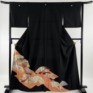 黒留袖 優品 163cm 65cm 正絹 【中古】(着物)