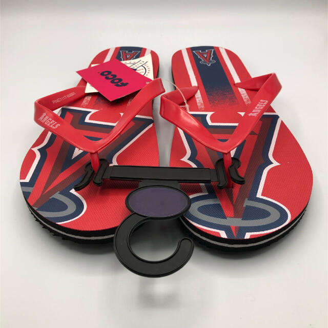 MLB ロサンゼルス・エンゼルス ビーチサンダル レッド 26~27cm