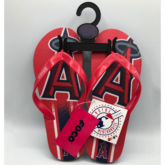 MLB ロサンゼルス・エンゼルス ビーチサンダル レッド 26~27cm