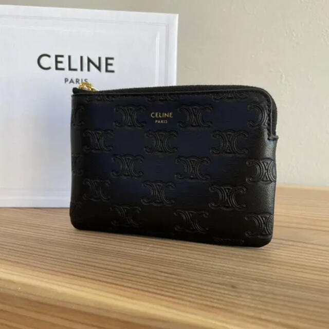 CELINE セリーヌ フック付き コイン & カードポーチ コインケース