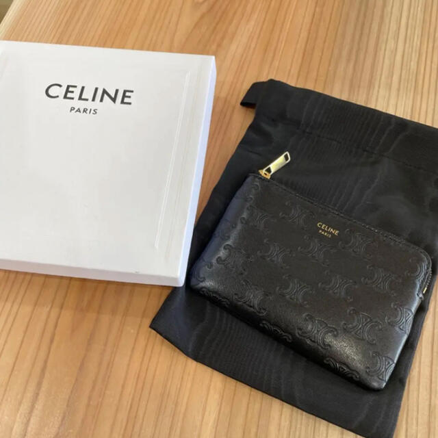 celine(セリーヌ)のCELINE セリーヌ フック付き コイン & カードポーチ コインケース レディースのファッション小物(コインケース)の商品写真