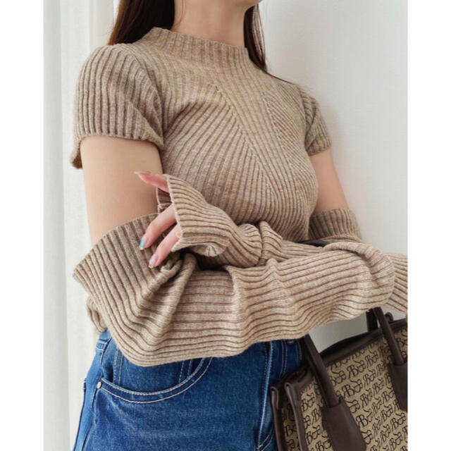 RANDEBOO Charm warmer knit (Beige) レディースのトップス(ニット/セーター)の商品写真