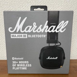 Marshall MAJOR III BLUETOOTH ワイヤレス・ブラック(ヘッドフォン/イヤフォン)