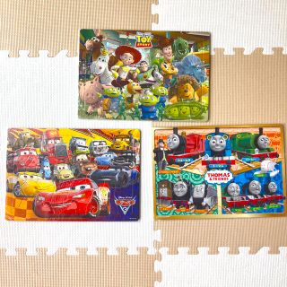 パズル　幼児用　3つセット(トーマス、カーズ、トイストーリー)(知育玩具)