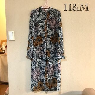 エイチアンドエム(H&M)のH&M ワンピース  シャツワンピース  羽織り　シアー　透け感(ロングワンピース/マキシワンピース)