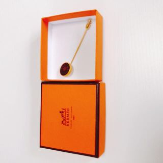 エルメス(Hermes)のエルメス『超美品』ピンブローチゴールド(ブローチ/コサージュ)