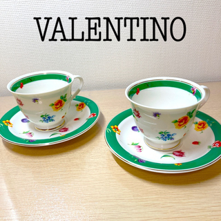 ヴァレンティノガラヴァーニ(valentino garavani)のティーカップ／ソーサー　セット　２客(グラス/カップ)
